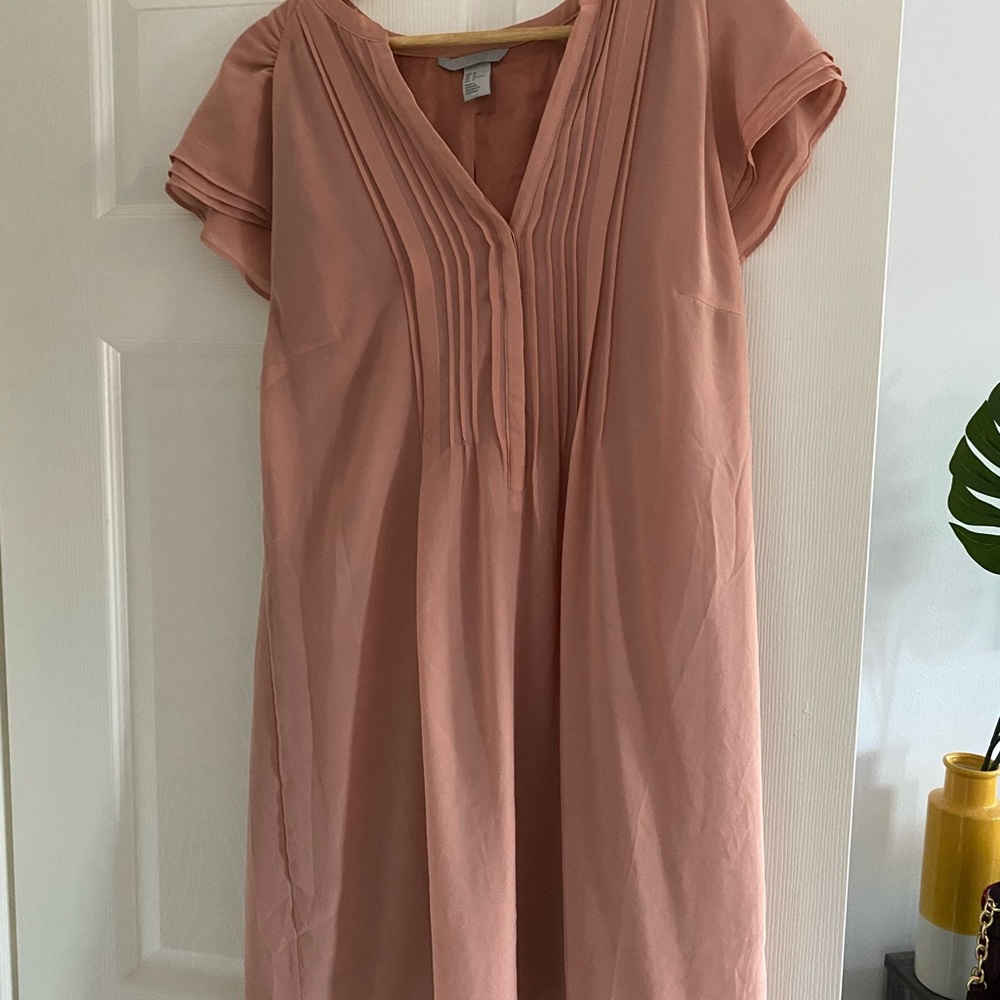 Pink office summer dress